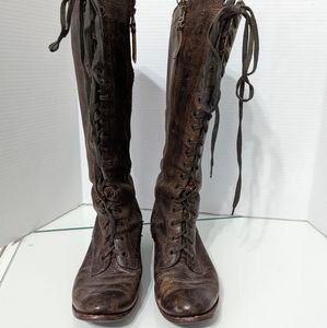 Fossil Lace Up Boots